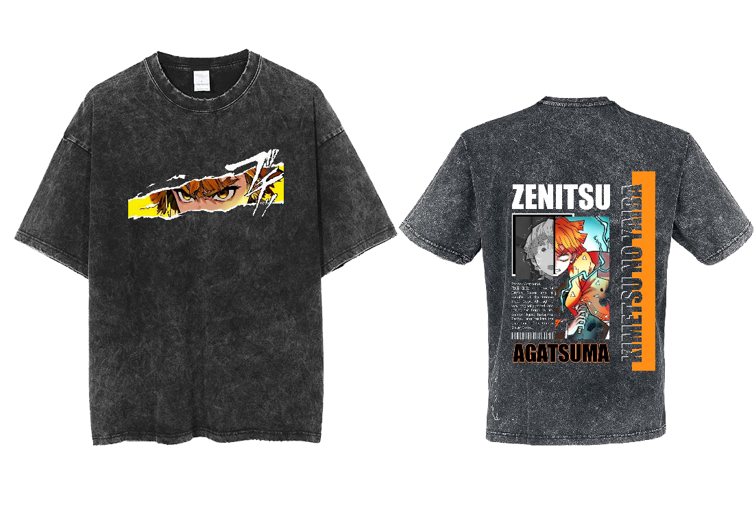 Anime Demon slayer nezuko tanjiro  One Size t- shirt Washed 11