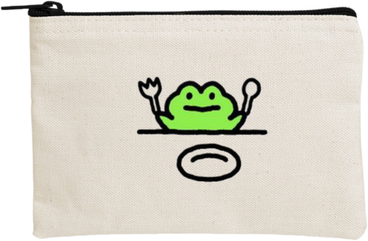Frog wallet pencil case Beige 11