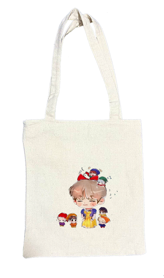 BTS tote bag beige 11