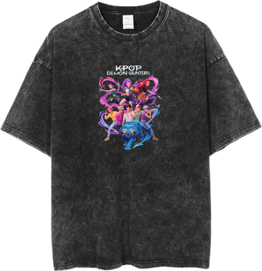 Hunterix kpop  t- shirt Washed  11