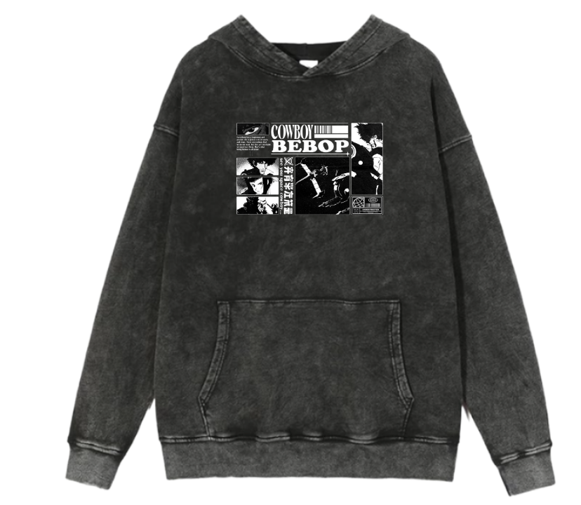 Cowboy Bebop Over Size hoodie Washed 11
