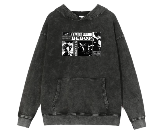 Cowboy Bebop Over Size hoodie Washed 11