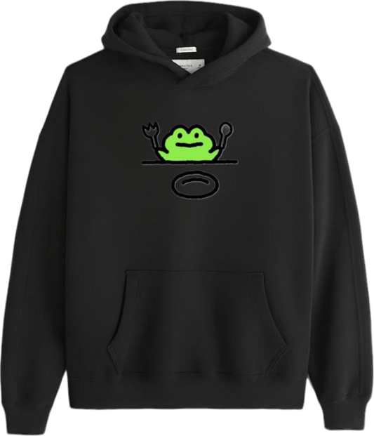 Frog Oversize Hoodie Black 11