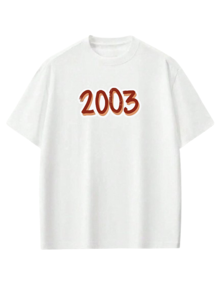 age t- shirt White 2003