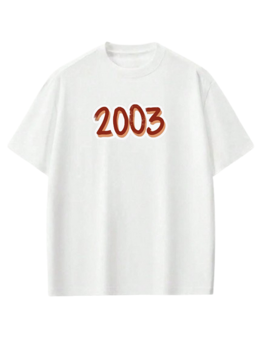 age t- shirt White 2003