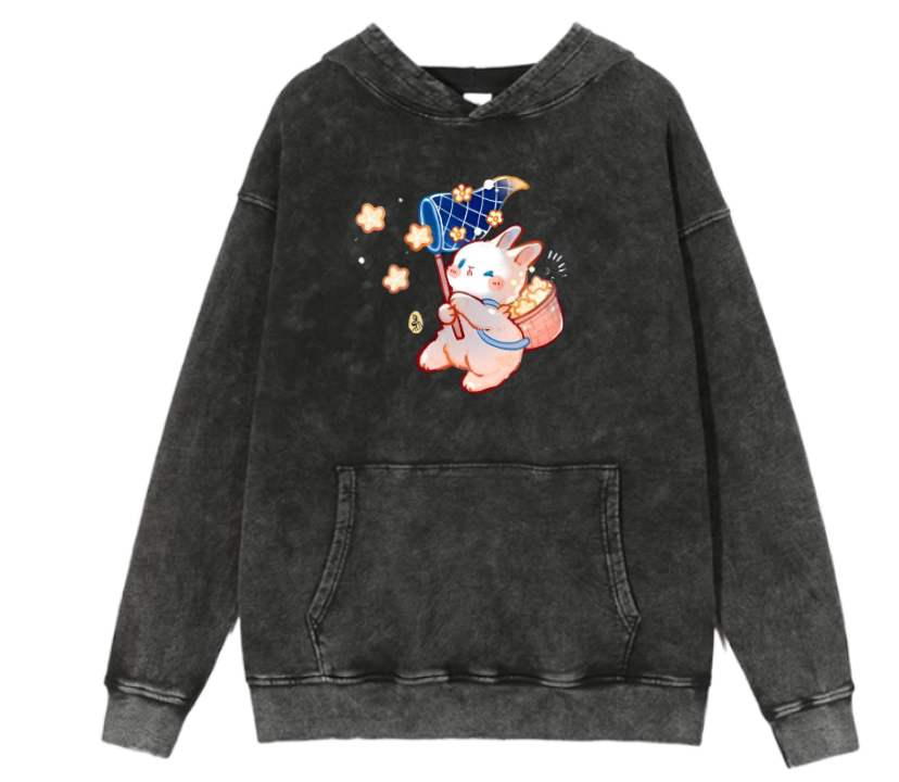 bunny Oversize Hoodie Washed 11