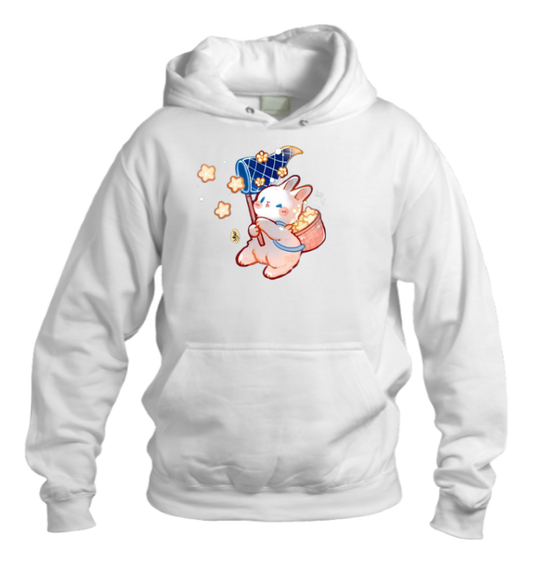 bunny Oversize Hoodie White 11