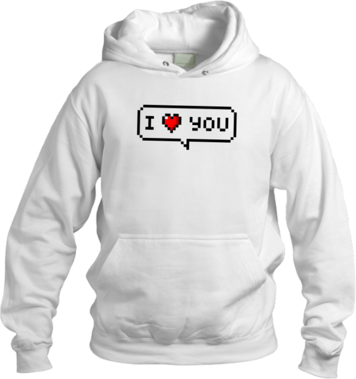 VaIentine coupIe Oversize Hoodie White 11