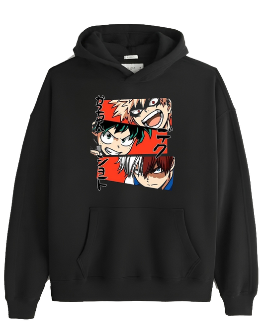 Boku no hero academy bnha One Size hoodie Black 11