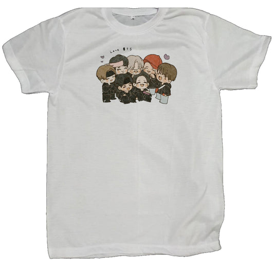 BTS t- shirt fat White 11