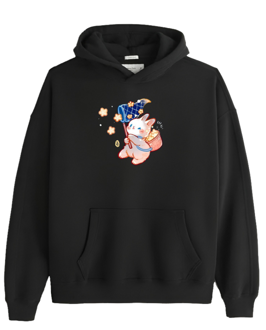 bunny Oversize Hoodie Black 11