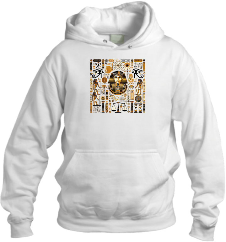 Egypt Over Size hoodie White 11