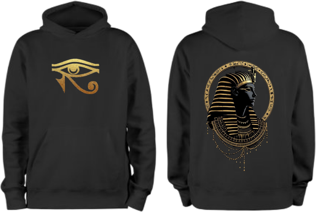 Egypt Over Size hoodie Black Back 11