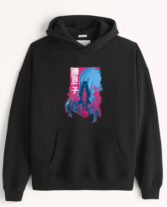 Anime Demon slayer nezuko tanjiro Oversize Hoodie Black 11