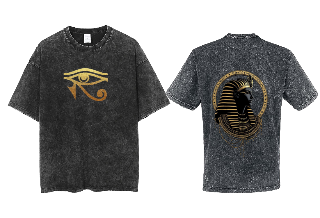 Egypt t- shirt Over Size Washed Back 11