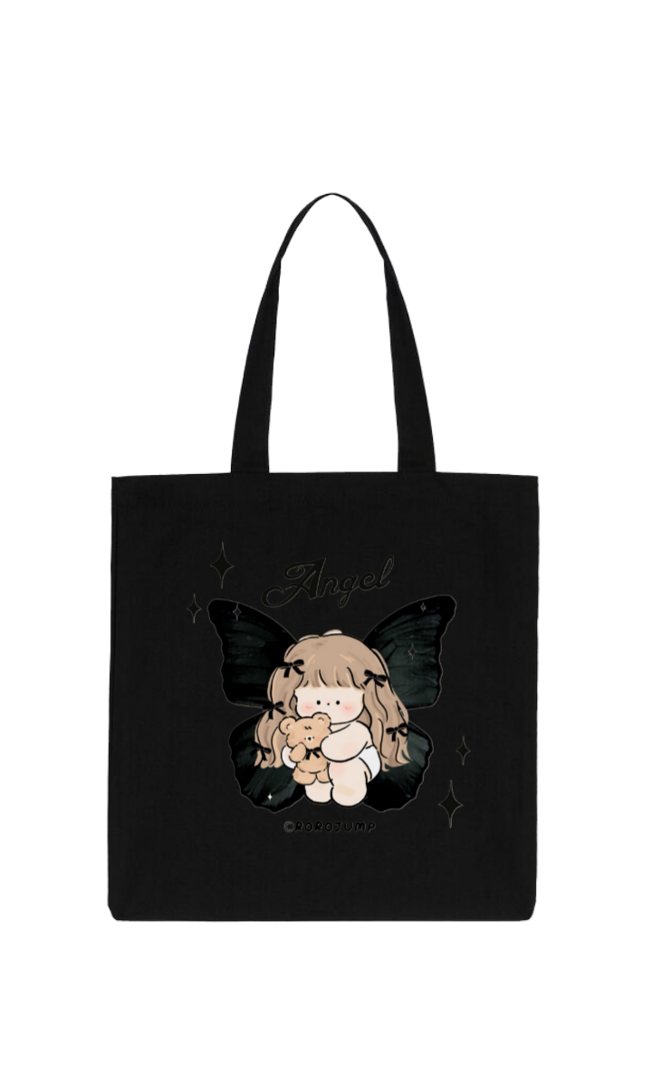 Rorojump tote bag Black 11