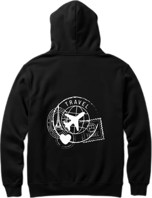 travel travellar Oversize Hoodie Black Back 11