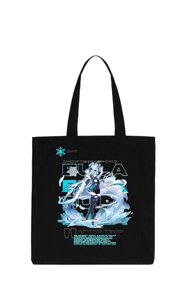 Genshin Impact Eula tote bag Black 11