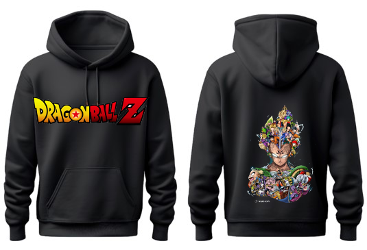 Dragon Ball One Size hoodie Black Back 11