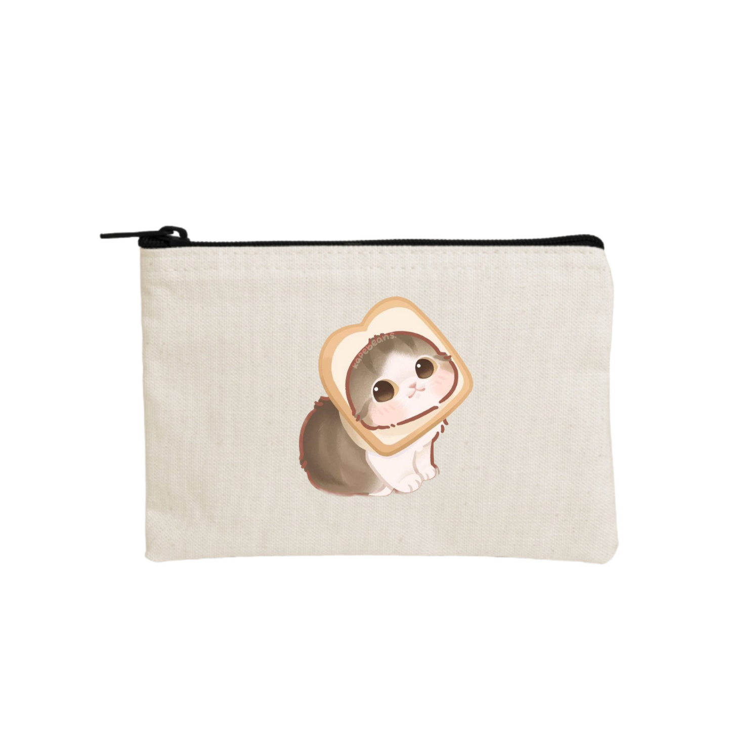 cat wallet pencil case Beige 11