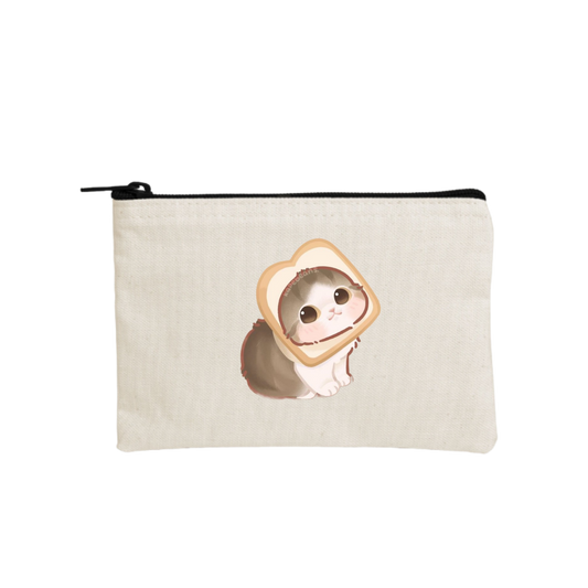 cat wallet pencil case Beige 11