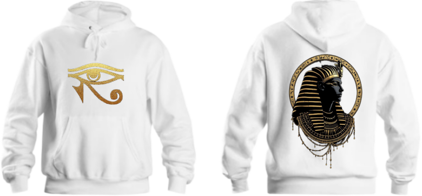 Egypt Over Size hoodie White Back 11