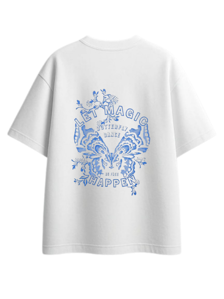 butterflies t- shirt White Back 11