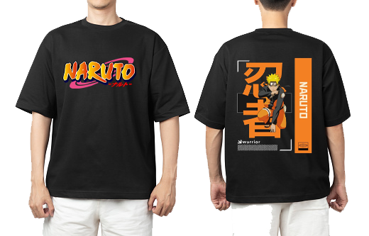 Naruto Shippuden t- shirt One Size Black Back 11