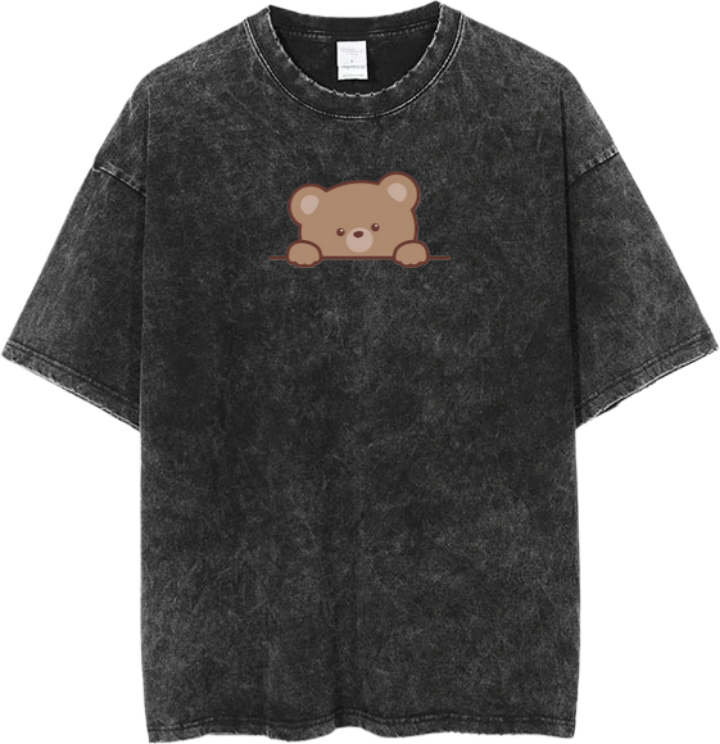 bear t- shirt Washed 11
