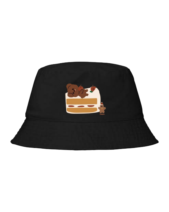 bear Bucket hat Fishman hat cap Black 11