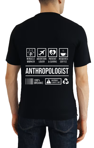 ANTHROPOLOGIST One Size t- shirt Black Back 9