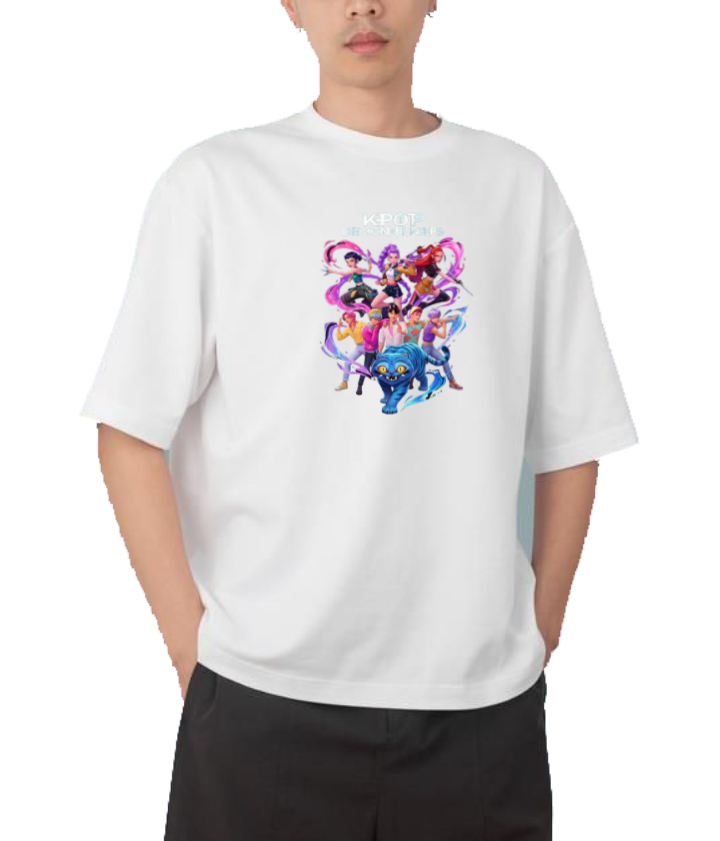 Hunterix kpop  Oversize t- shirt White 11