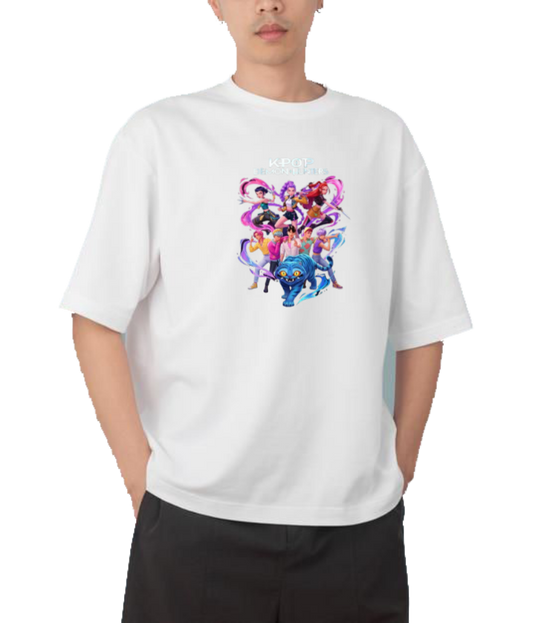 Hunterix kpop  Oversize t- shirt White 11