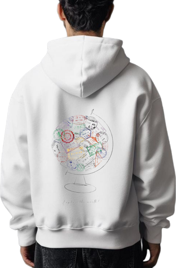 travel travellar Oversize Hoodie White Back 11