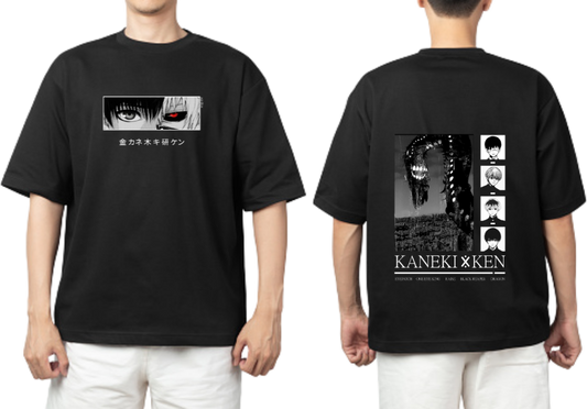 Tokyo ghoul t- shirt One Size Black Back 11