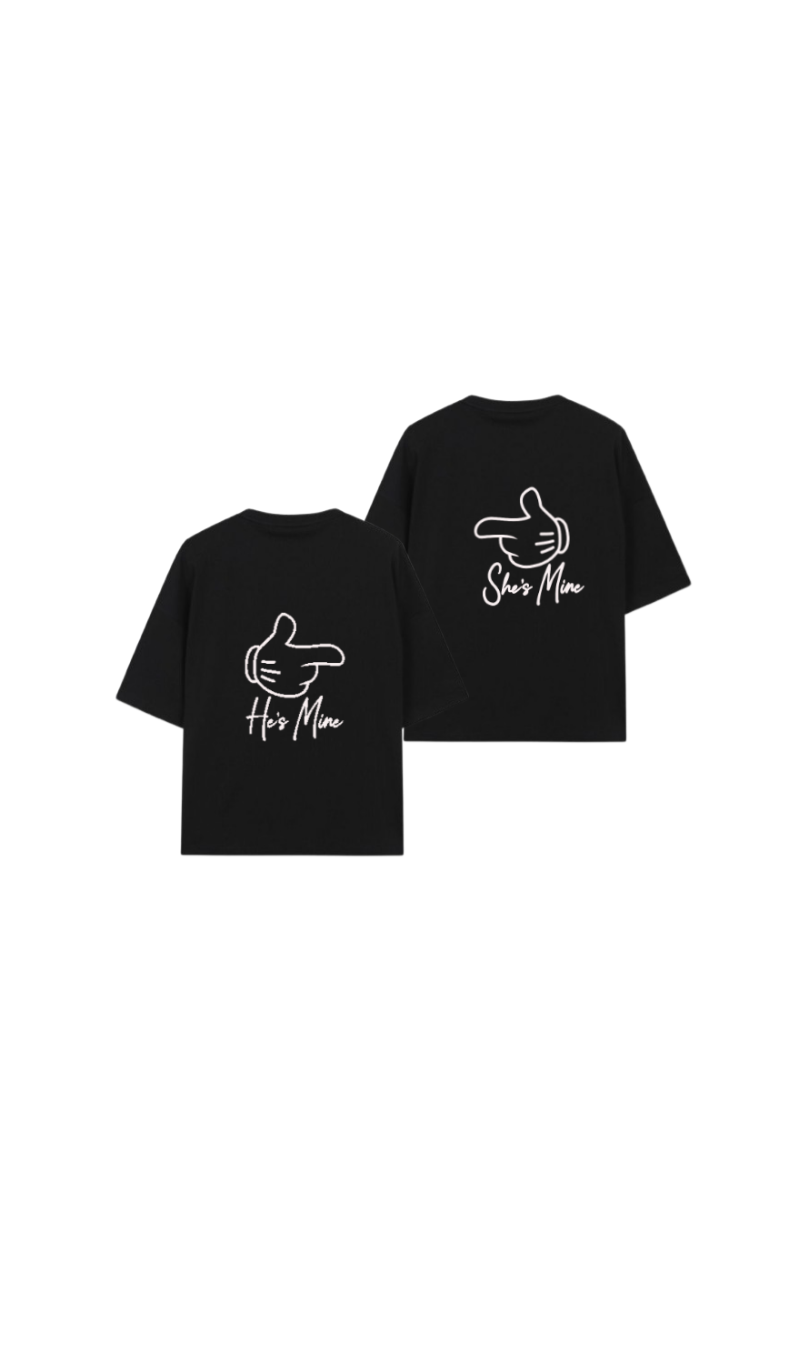 VaIentine coupIe t- shirt Black Cables Back 11