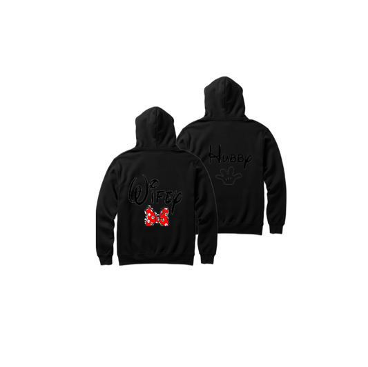 VaIentine coupIe Oversize Hoodie Cables Black Back 11