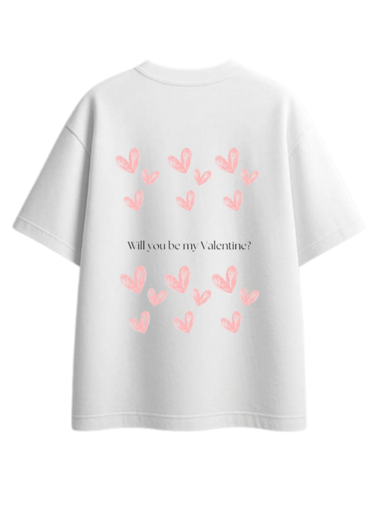 VaIentine coupIe t- shirt White Back 11