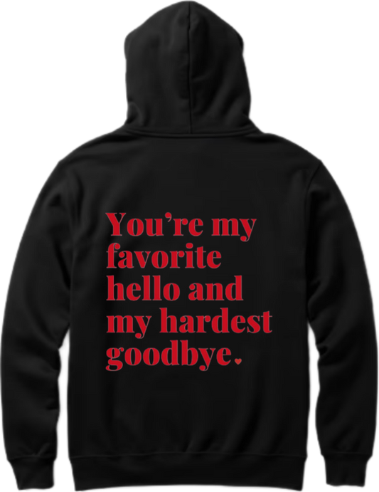 VaIentine coupIe Oversize Hoodie Black Back 11