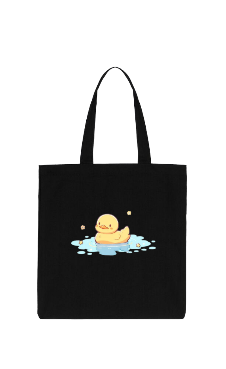 duck tote bag Black 11
