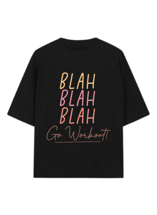 workout gym pilates One Size t- shirt Black Back 11