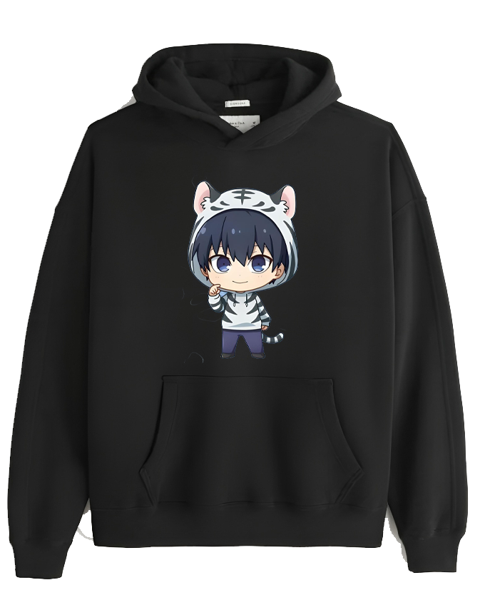 blue lock One Size hoodie Black 11