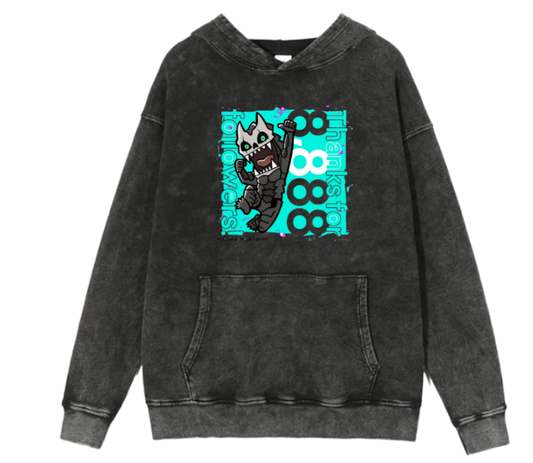 Kaiju No. 8 Over Size hoodie Washed 11