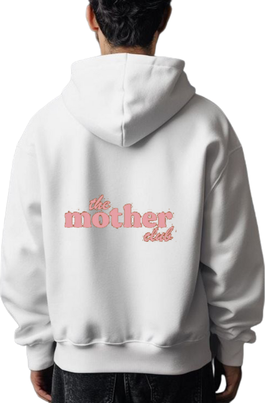 Mom dad parents Oversize Hoodie White Back 11