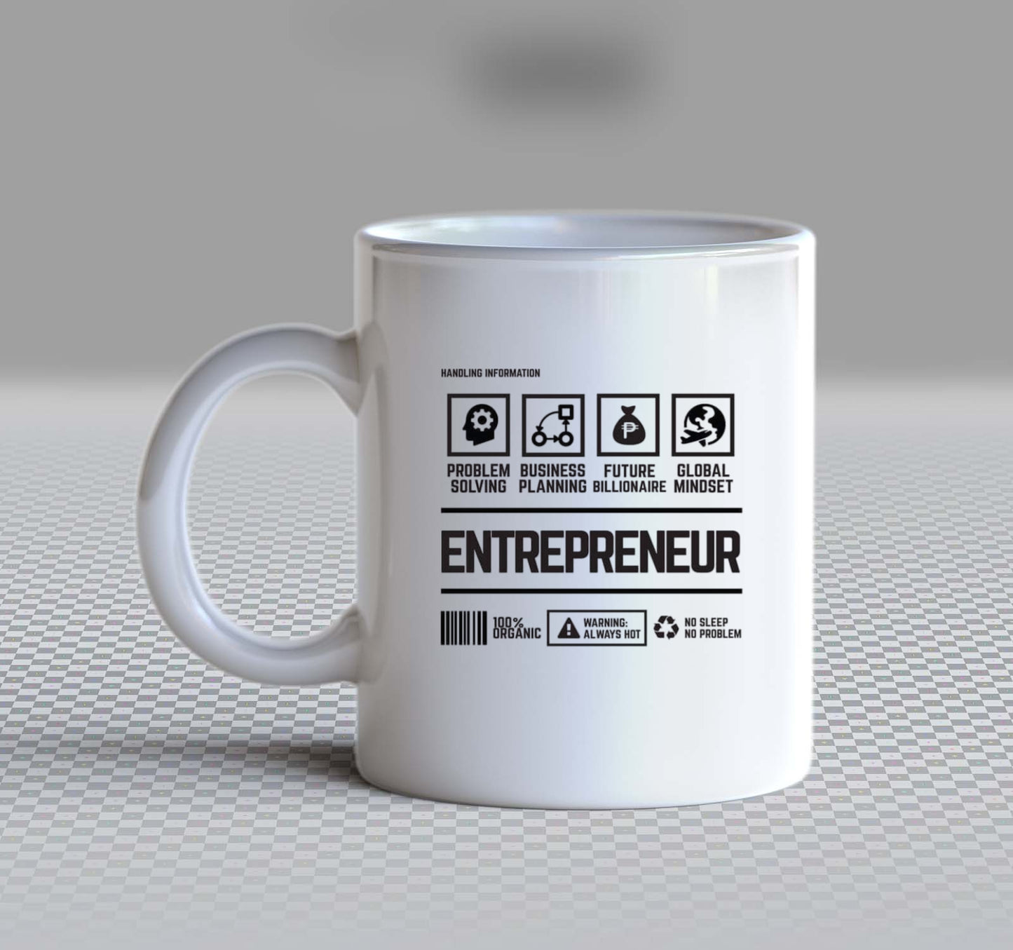 ENTREPRENEUR Back text Mug 120