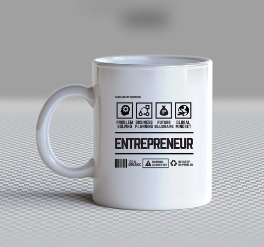 ENTREPRENEUR Back text Mug 120