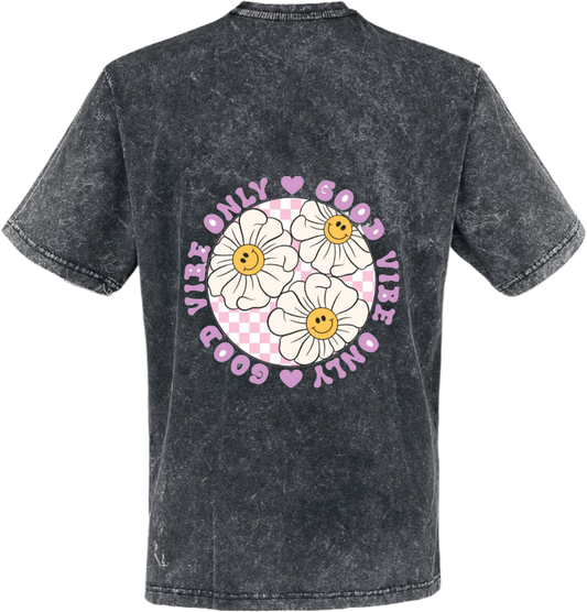 Good Vibes Only t- shirt One Size Washed Back 119