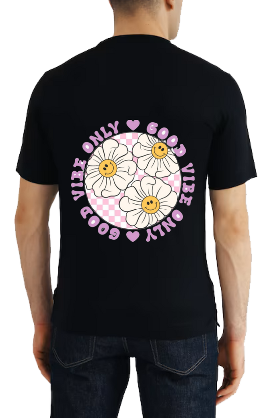 Good Vibes Only t- shirt One Size Black back 121