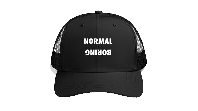 Baseball cap Black NORMAL IS BORING 168