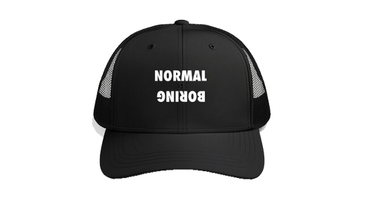 Baseball cap Black NORMAL IS BORING 168